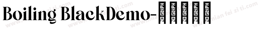 Boiling BlackDemo字体转换